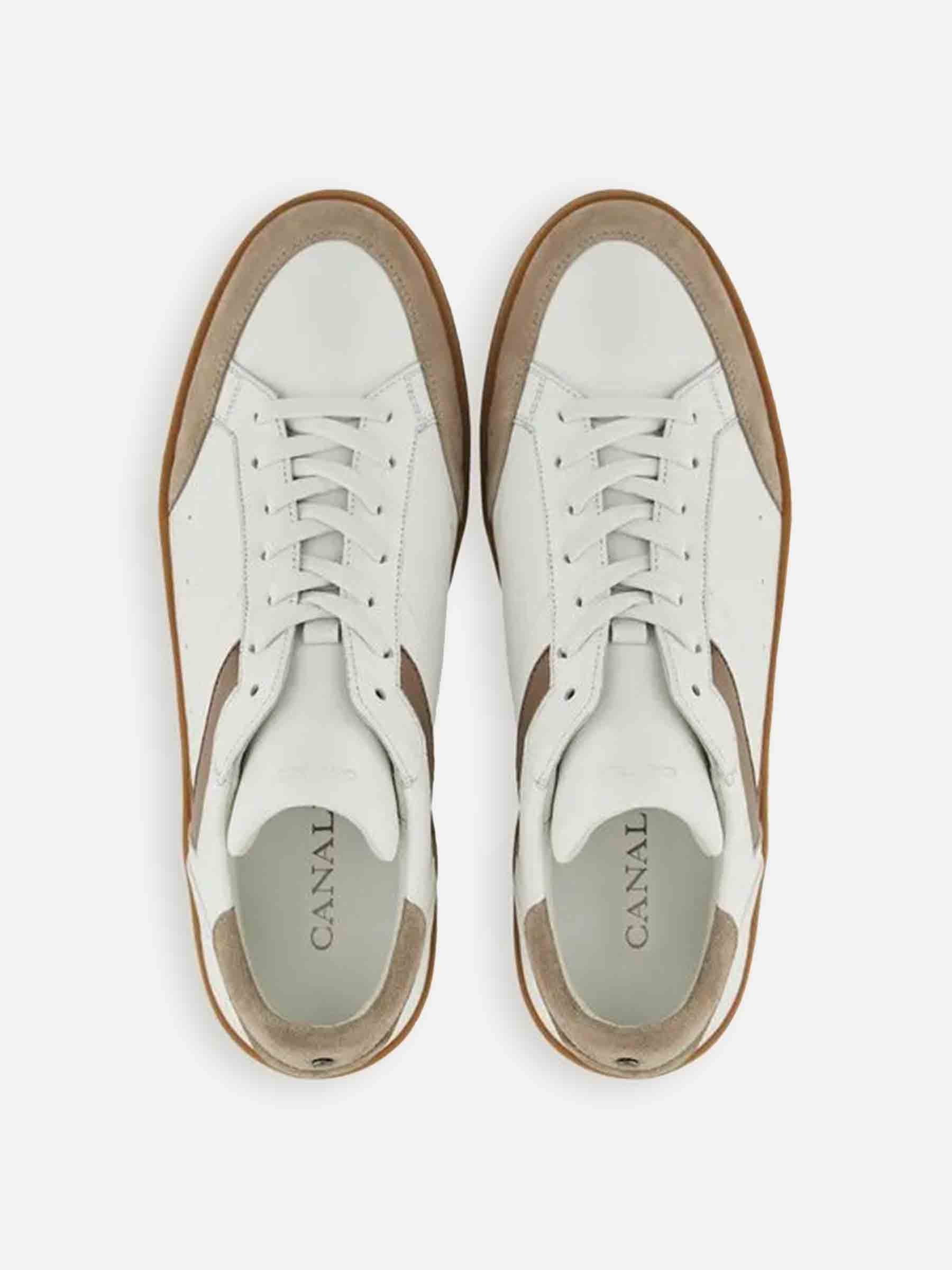 Outlet online Canali Hombre Zapatillas Piel Derby color Beige sku 616-003341 01 - Foto 4