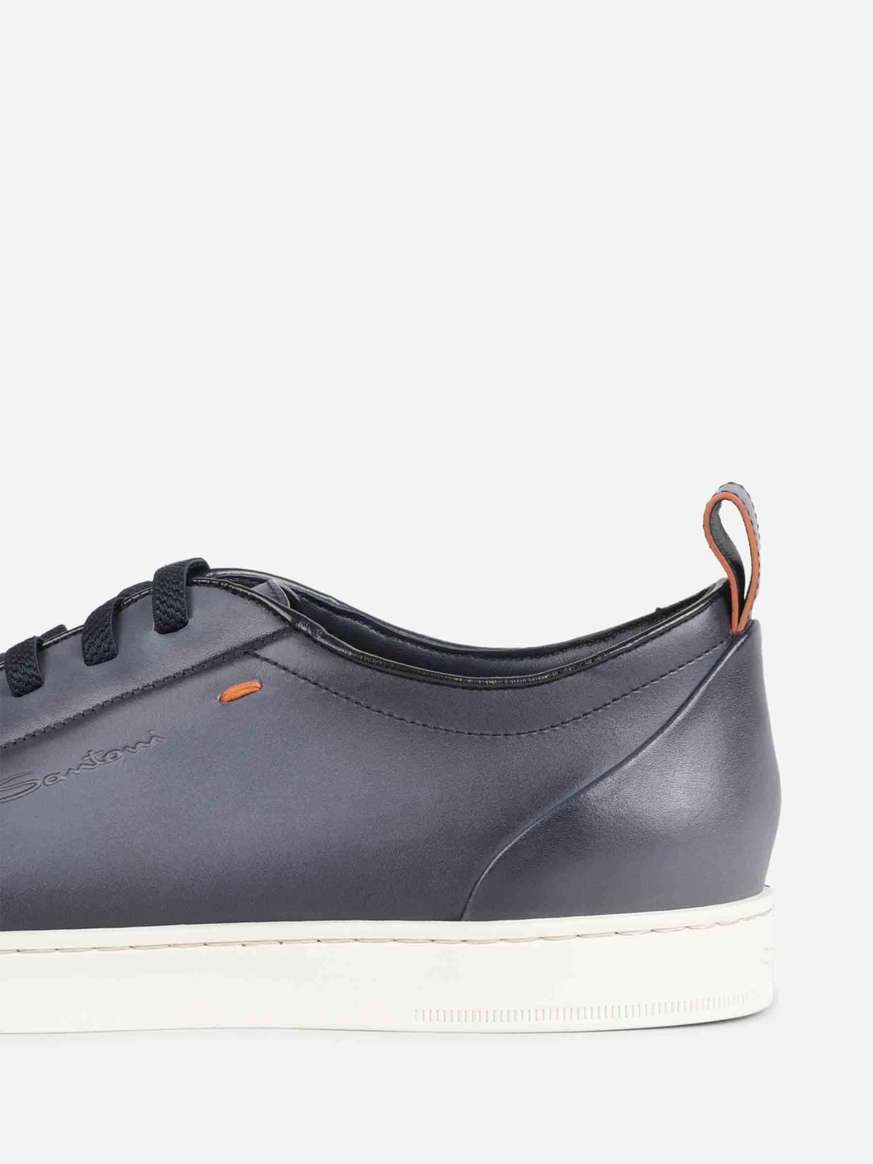 Santoni Hombre Barcelona Zapatillas Deportivas Piel color Azul Marino sku 616-003374 01 - Foto 3