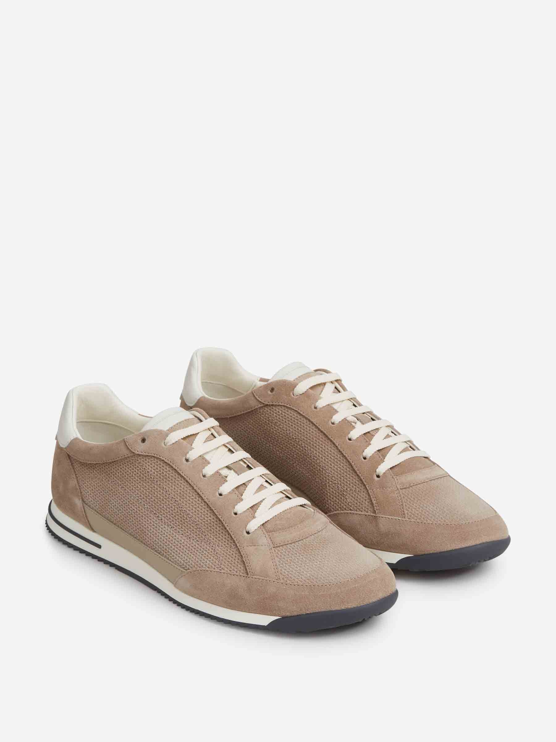 Brunello Cucinelli Hombre Barcelona Sneakers Piel color Taupe sku 616-003463 01 - Foto 2