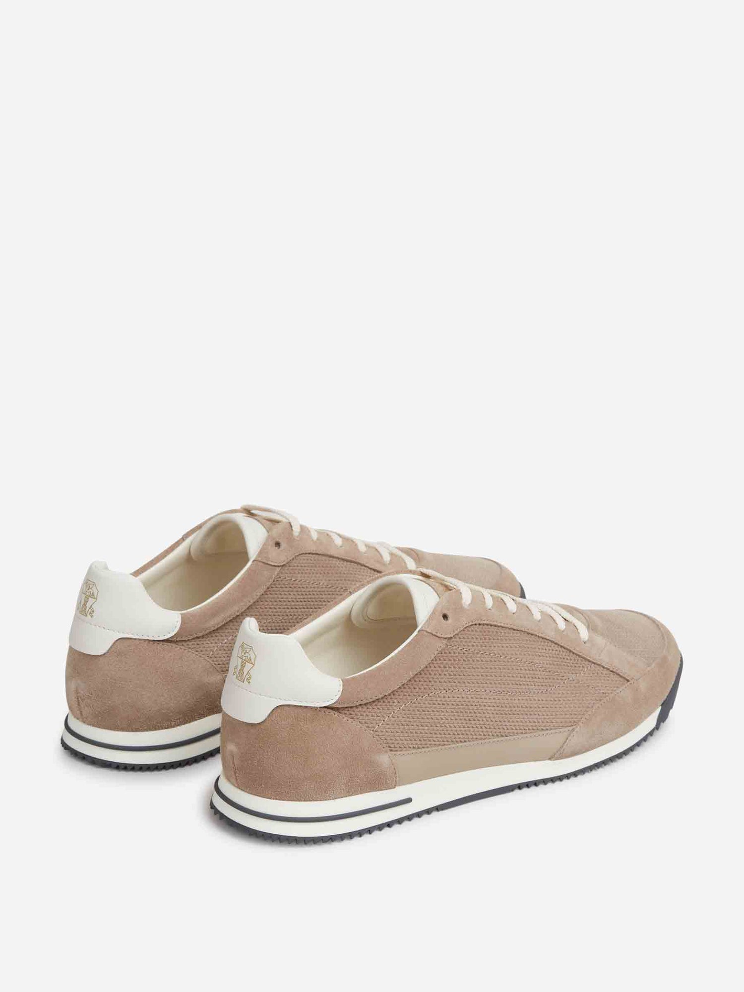 Brunello Cucinelli Hombre Barcelona Sneakers Piel color Taupe sku 616-003463 01 - Foto 3