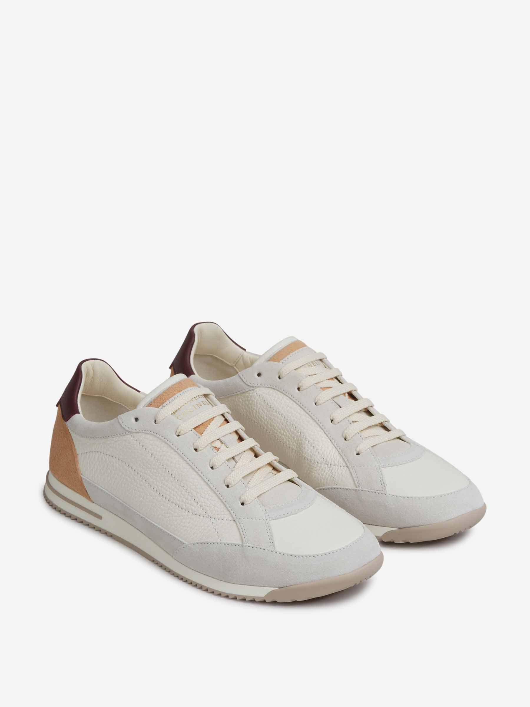 Brunello Cucinelli Hombre Barcelona Sneakers Piel color Crema sku 616-003464 01 - Foto 2