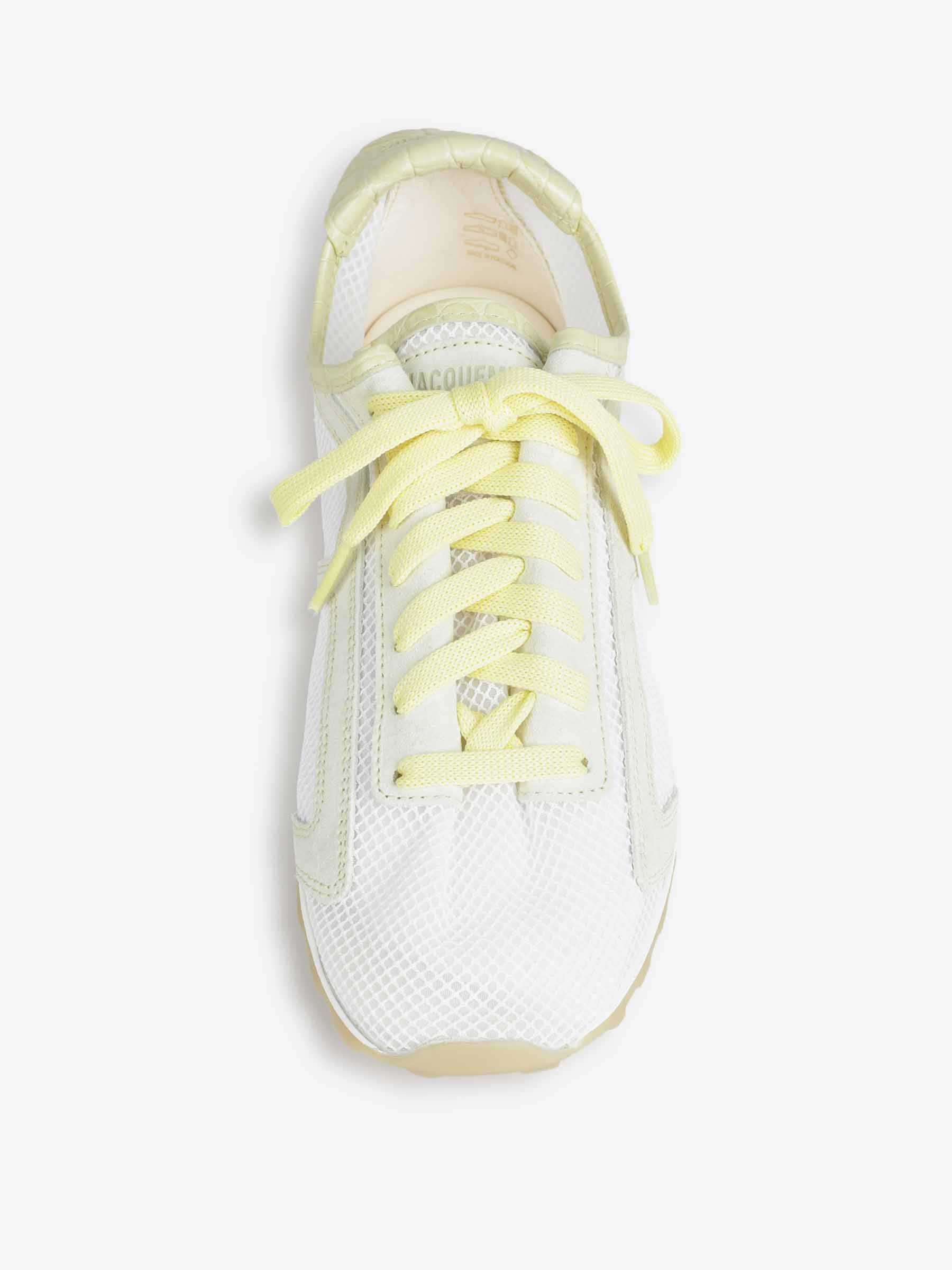 Jacquemus Hombre Barcelona Zapatillas Le Tennis color Amarillo Claro sku 616-003490 01 - Foto 4