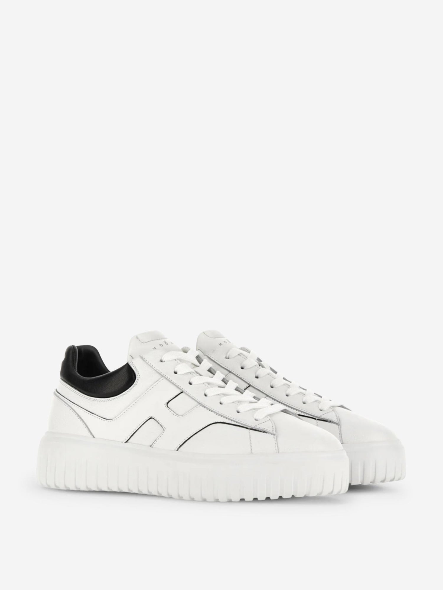 Outlet online Hogan Hombre Zapatillas H-Stripes color Blanco Y Negro sku 616-003522 01 - Foto 2