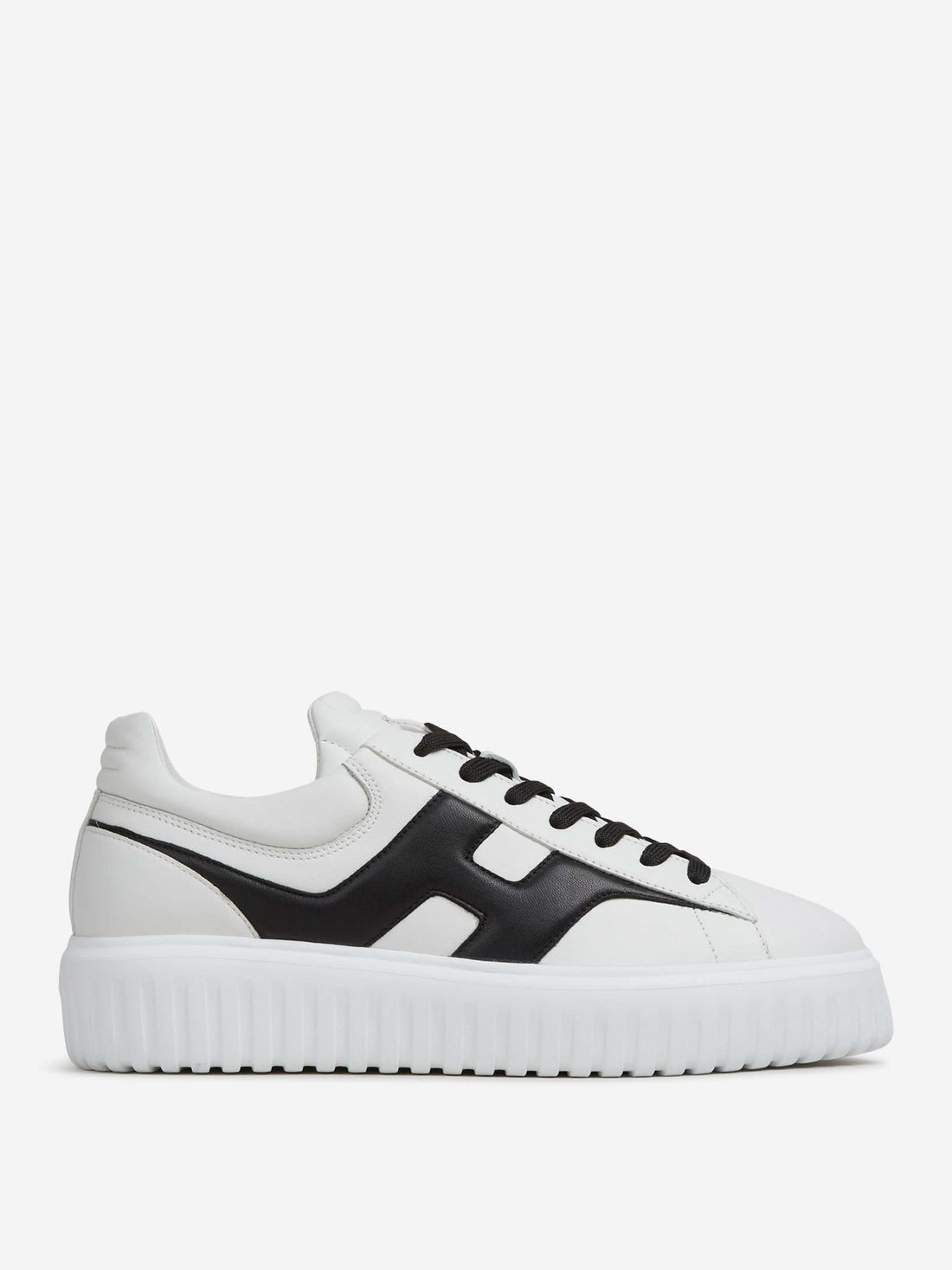 Hogan Hombre Barcelona Zapatillas Deportivas H-Stripes color Blanco Y Negro sku 616-003614 01 - Foto 1