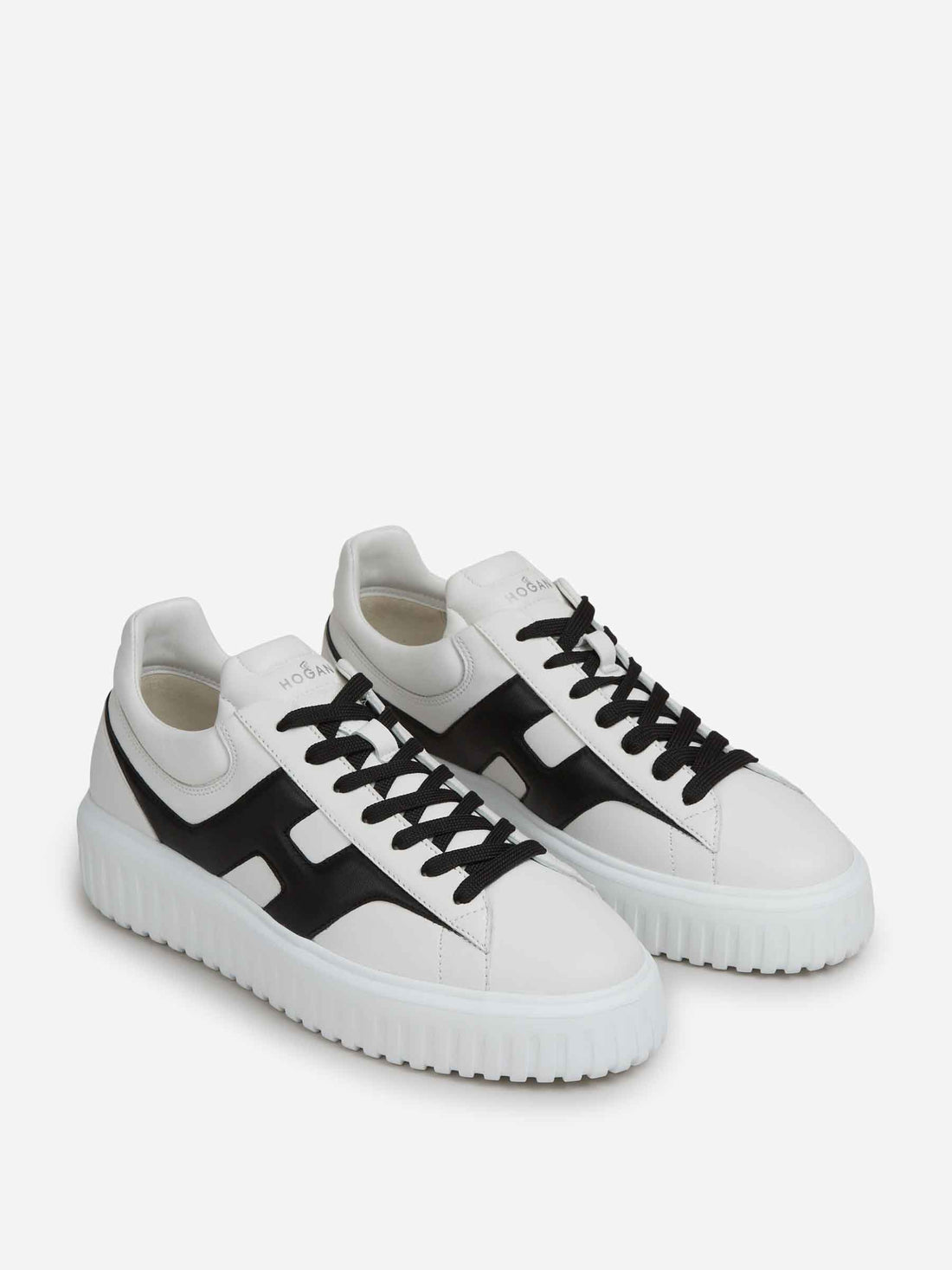 Hogan Hombre Barcelona Zapatillas Deportivas H-Stripes color Blanco Y Negro sku 616-003614 01 - Foto 2