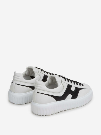 Hogan Hombre Barcelona Zapatillas Deportivas H-Stripes color Blanco Y Negro sku 616-003614 01 - Foto 3