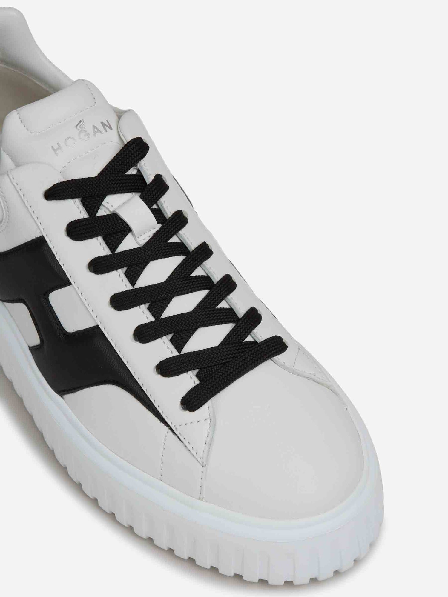 Hogan Hombre Barcelona Zapatillas Deportivas H-Stripes color Blanco Y Negro sku 616-003614 01 - Foto 5