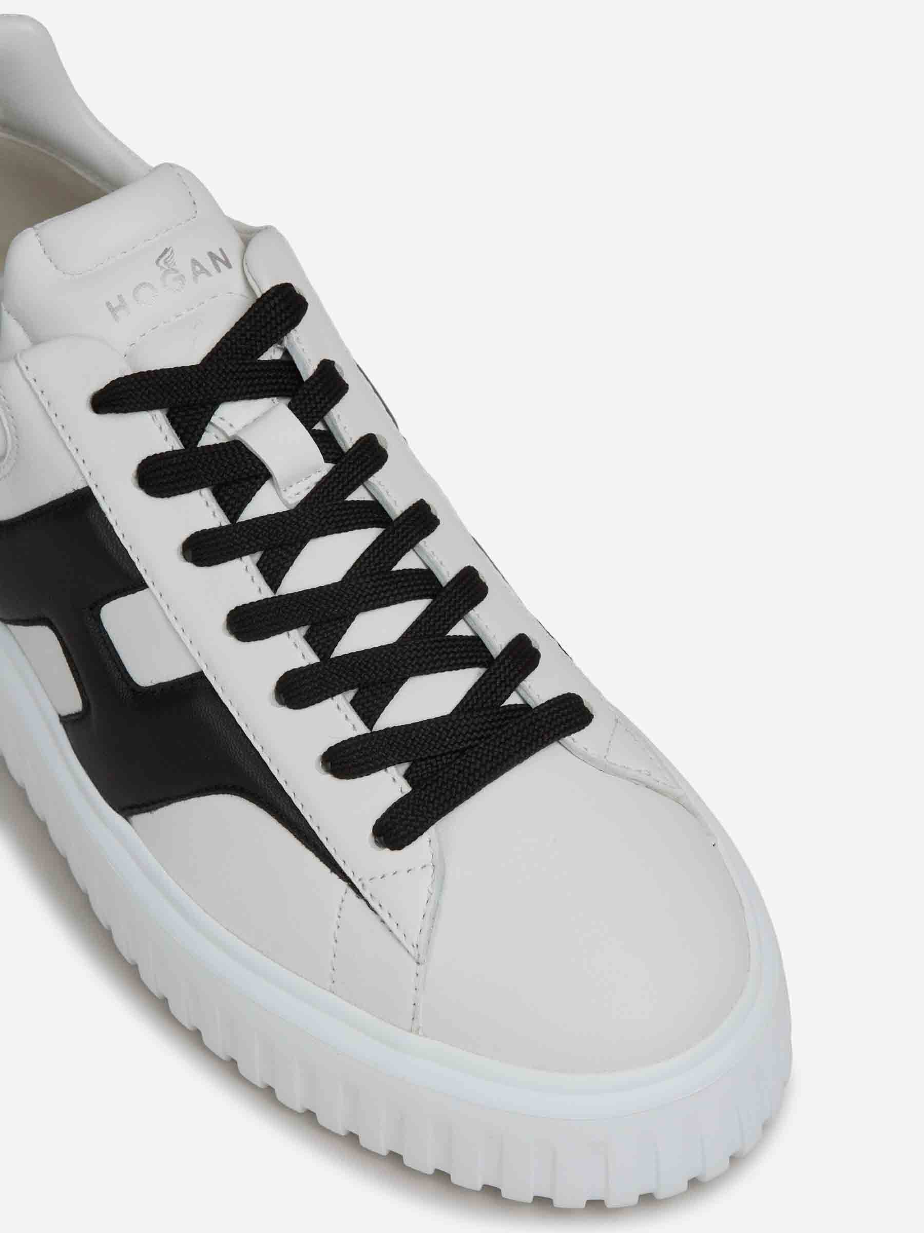 Hogan Hombre Barcelona Zapatillas Deportivas H-Stripes color Blanco Y Negro sku 616-003614 01 - Foto 5