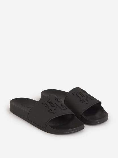 Outlet online Palm Angels Hombre Sandalias Pool Logo color Negro sku 617-000077 01 - Foto 4