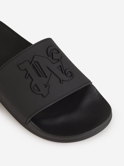 Outlet online Palm Angels Hombre Sandalias Pool Logo color Crema sku 617-000077 02 - Foto 2