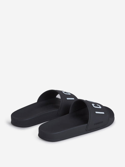 Outlet online Dsquared2 Hombre Sandalias Logo Relieve color Negro sku 617-000080 01 - Foto 4