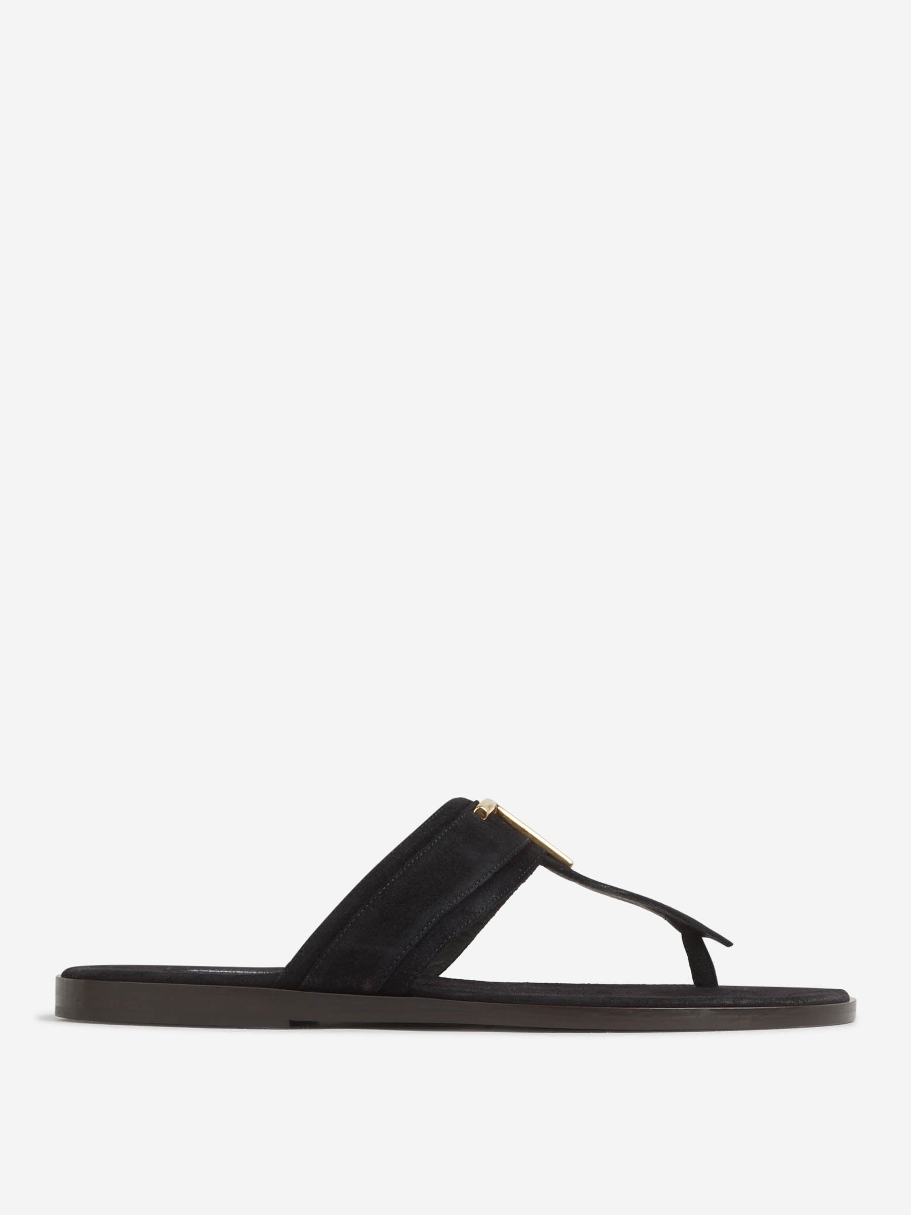 Outlet online Tom Ford Hombre Chanclas Piel Brighton color Negro sku 617-000123 01 - Foto 1