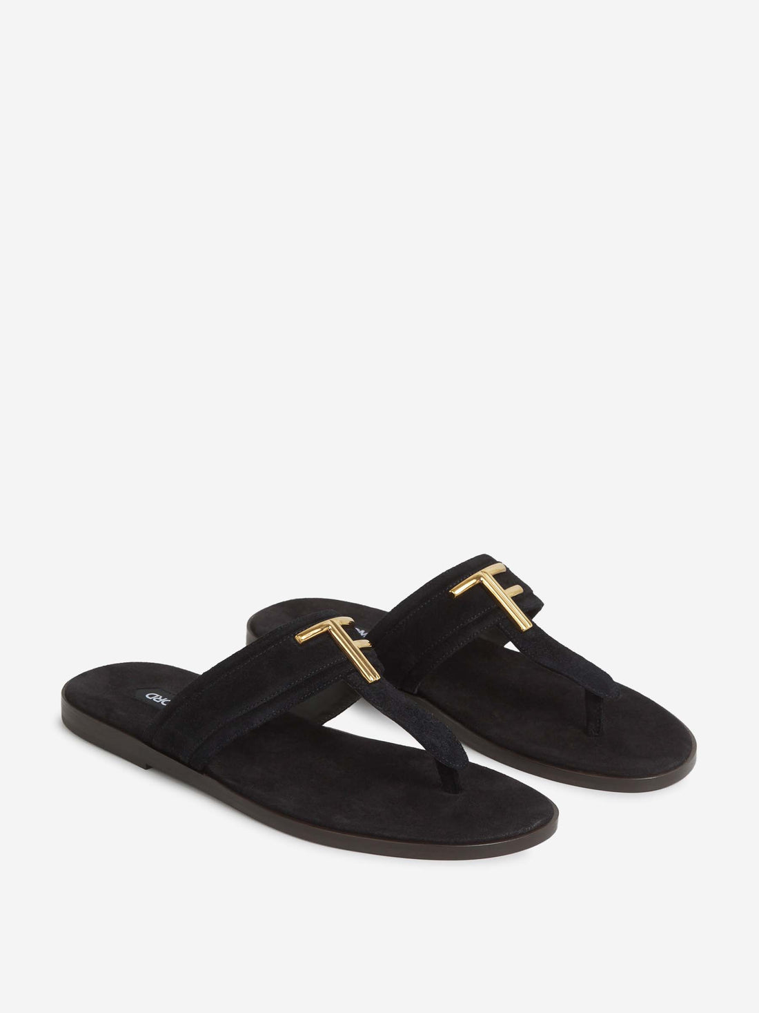 Outlet online Tom Ford Hombre Chanclas Piel Brighton color Negro sku 617-000123 01 - Foto 2