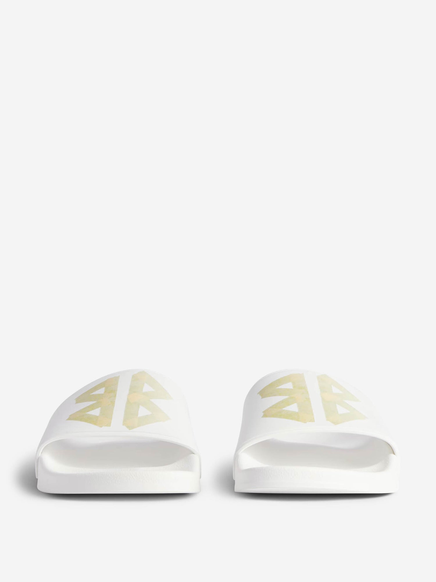 Outlet online Balenciaga Hombre Chanclas Slide Logo color Blanco sku 617-000129 02 - Foto 3