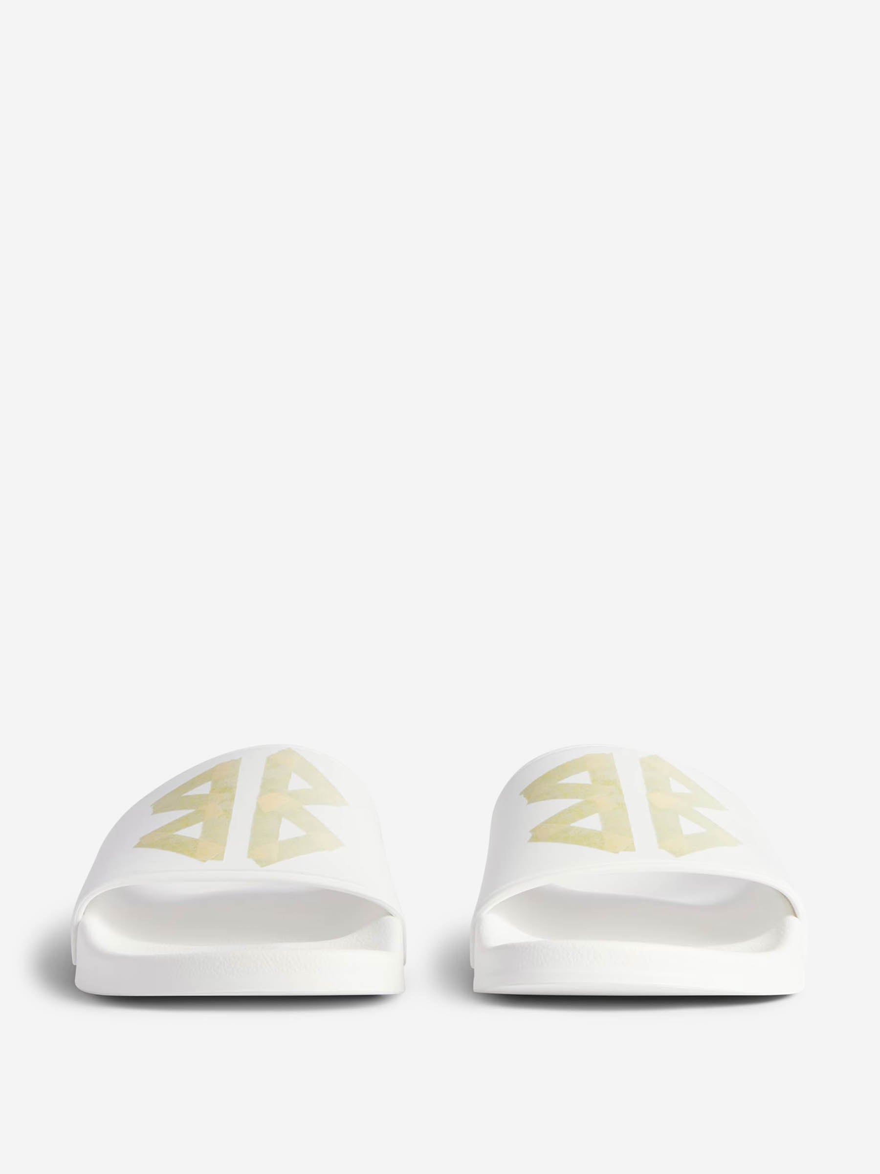 Outlet online Balenciaga Hombre Chanclas Slide Logo color Blanco sku 617-000129 02 - Foto 3