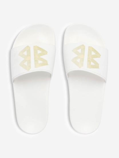 Outlet online Balenciaga Hombre Chanclas Slide Logo color Blanco sku 617-000129 02 - Foto 5