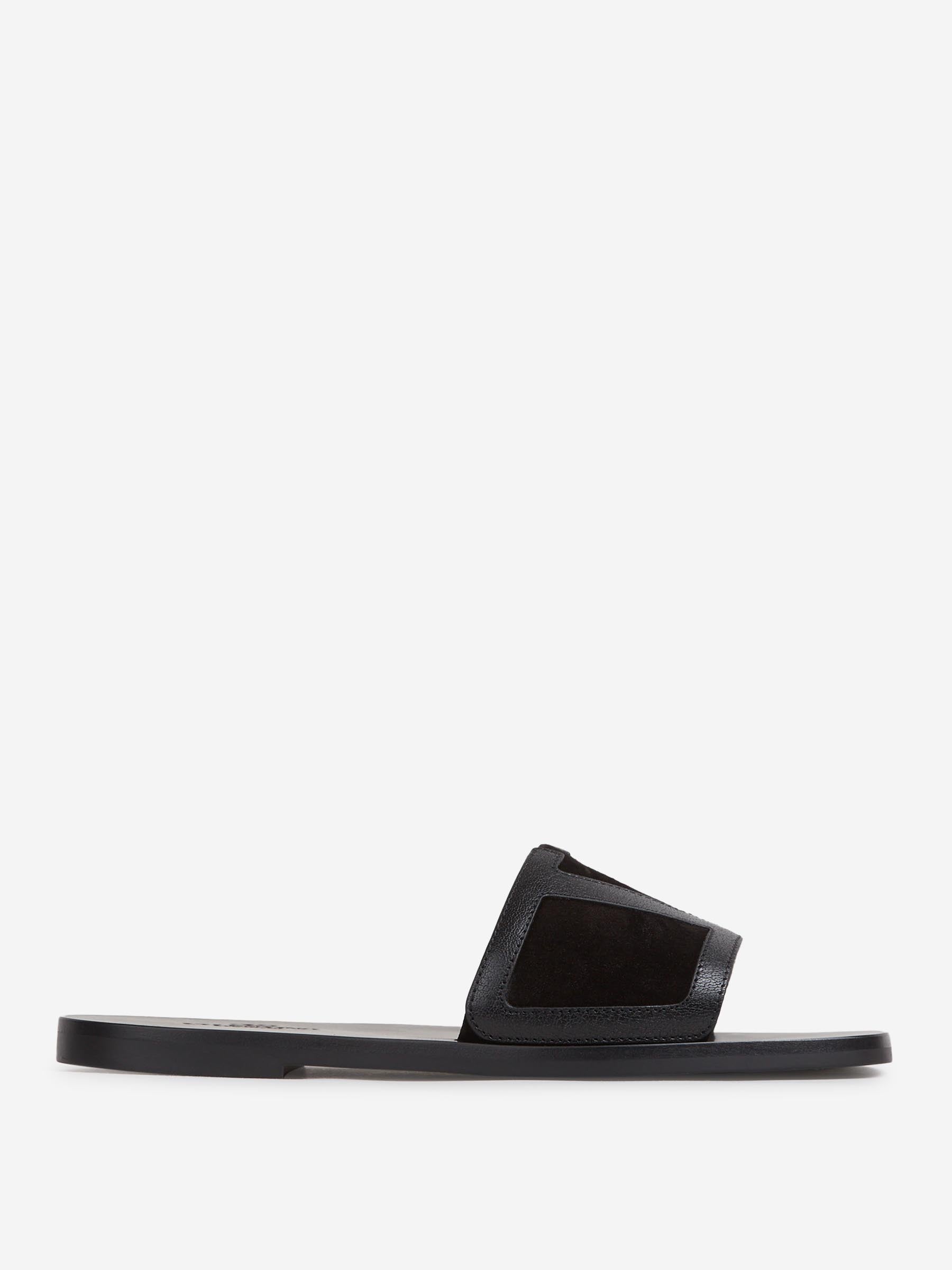 Outlet online Valentino Garavani Hombre Sandalias VLogo color Negro sku 617-000146 01 - Foto 1