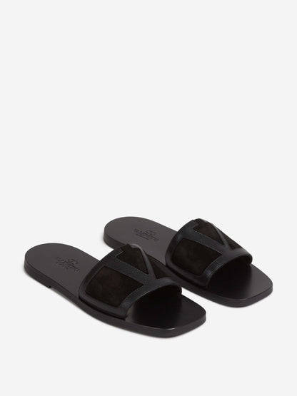 Outlet online Valentino Garavani Hombre Sandalias VLogo color Negro sku 617-000146 01 - Foto 2