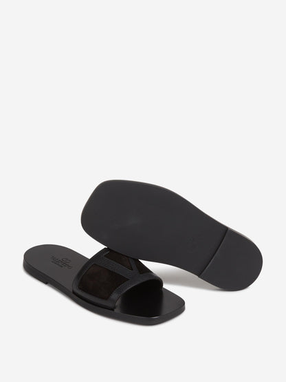 Outlet online Valentino Garavani Hombre Sandalias VLogo color Negro sku 617-000146 01 - Foto 4