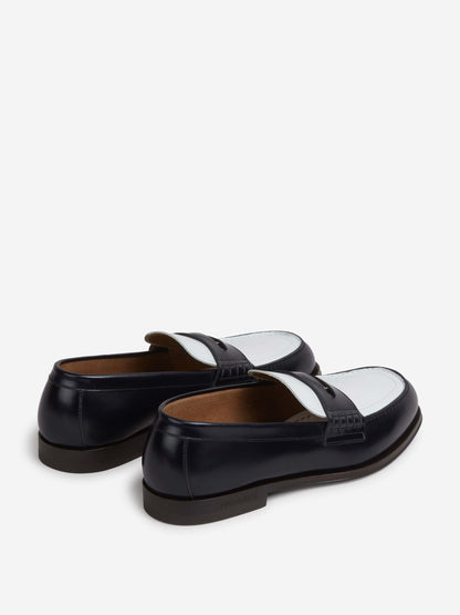 Outlet online Dsquared2 Hombre Mocasines Neoclassic color Blanco Y Negro sku 618-000014 01 - Foto 3