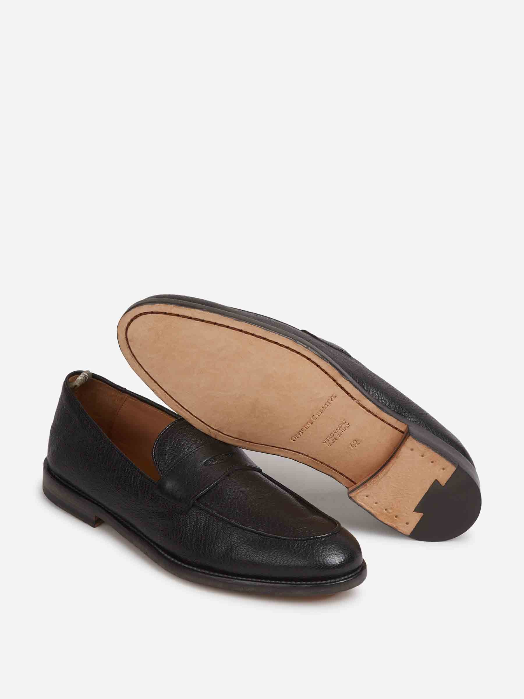 Officine Creative Hombre Barcelona Mocasines Cuero Opera color Negro sku 618-000018 01 - Foto 4