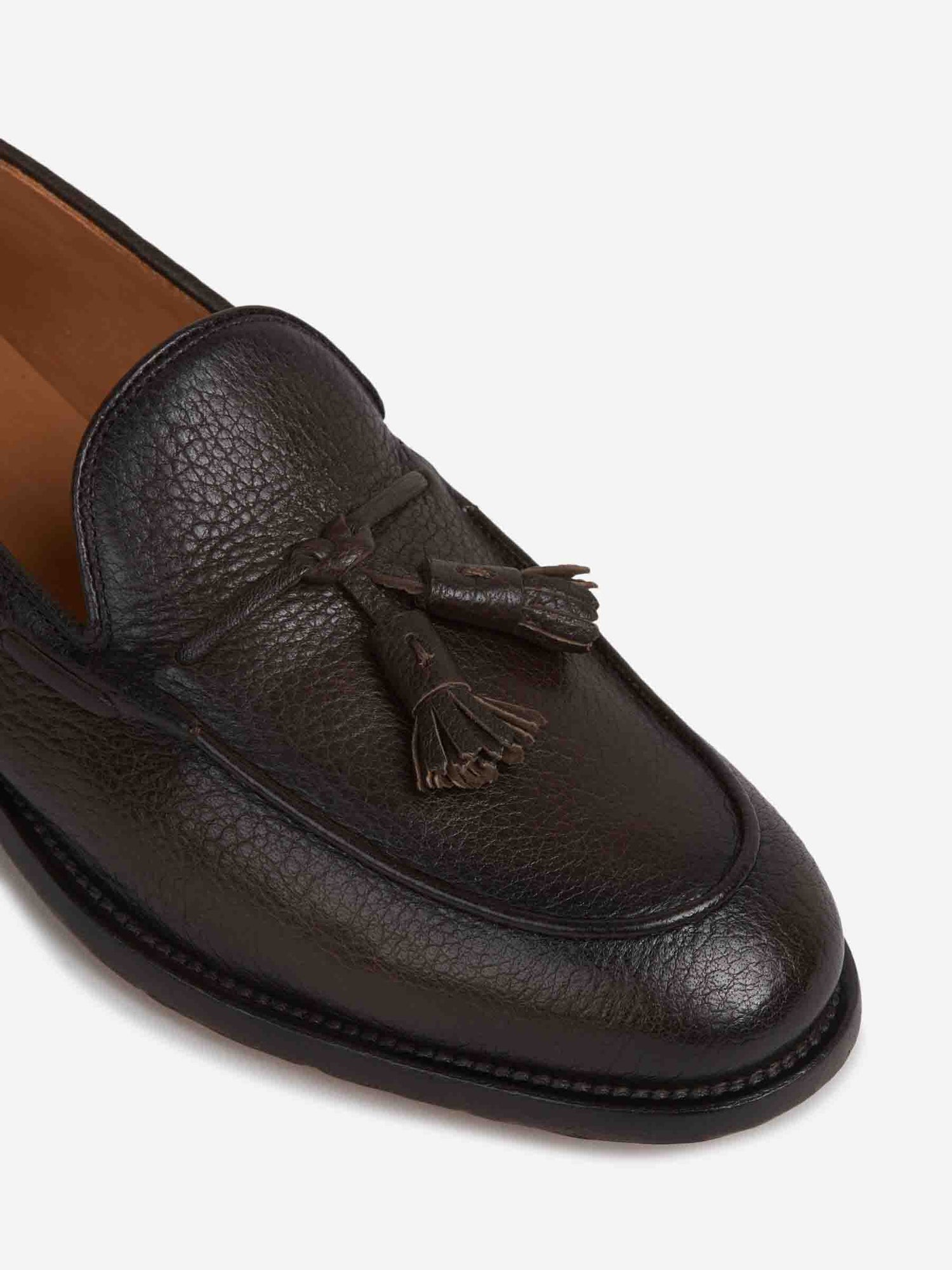 Officine Creative Hombre Barcelona Mocasines Borlas Opera color Marrón Oscuro sku 618-000019 01 - Foto 5