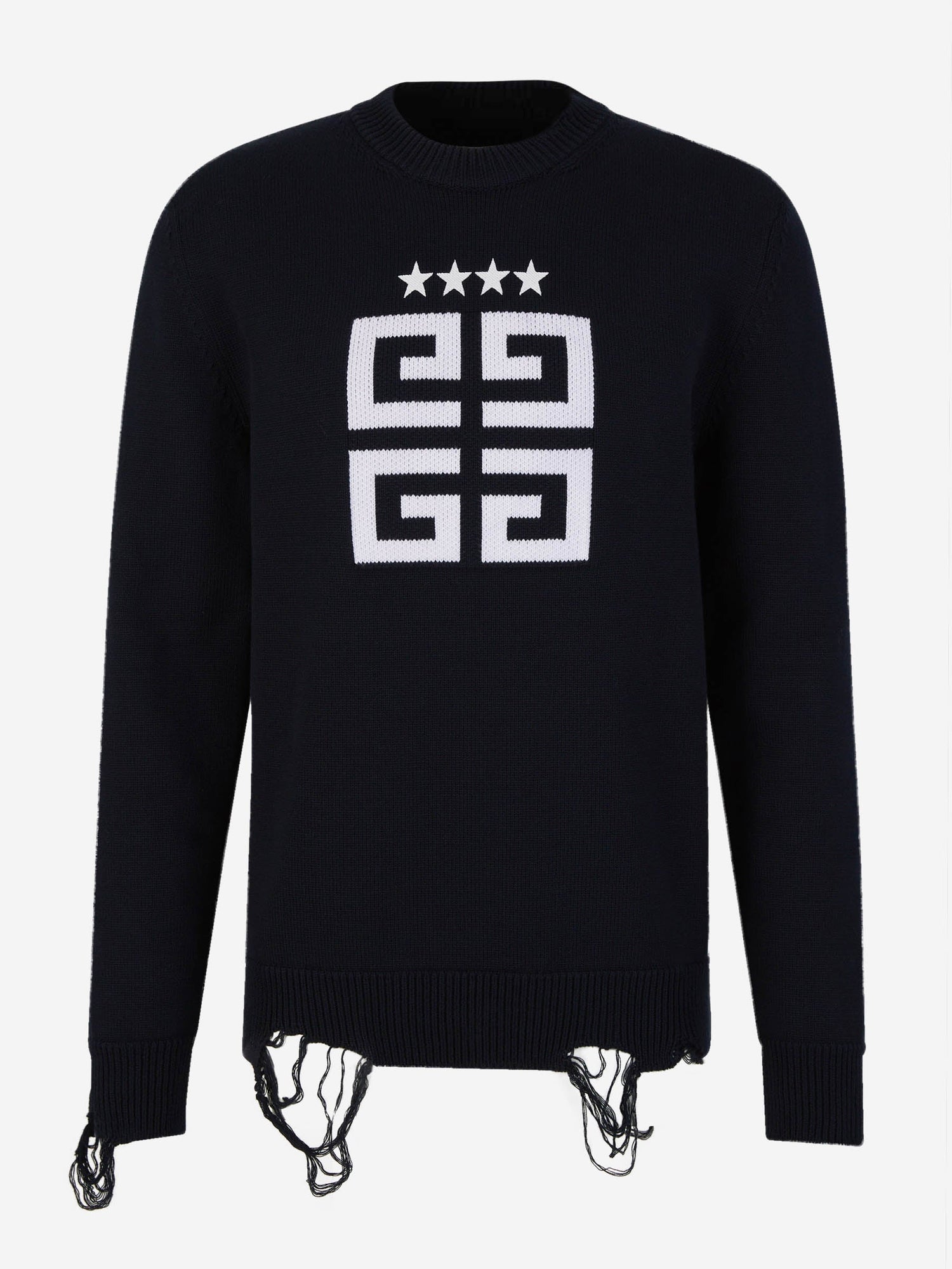 Outlet online Givenchy Hombre Jersey 4G Stars color Azul Noche sku 542-002334 01 - Foto 1