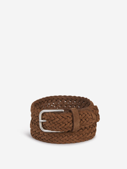 Outlet online Santa Eulalia Hombre Cinturón Trenzado Piel Ante color Marrón sku 621-000245 01 - Foto 1