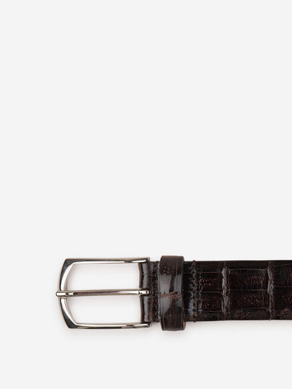 Outlet online Santa Eulalia Hombre Cinturón Piel color Marrón Oscuro sku 622-000816 01 - Foto 2