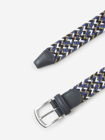 Outlet online Santa Eulalia Hombre Cinturón Trenzado color Azul Noche sku 622-001167 02 - Foto 4