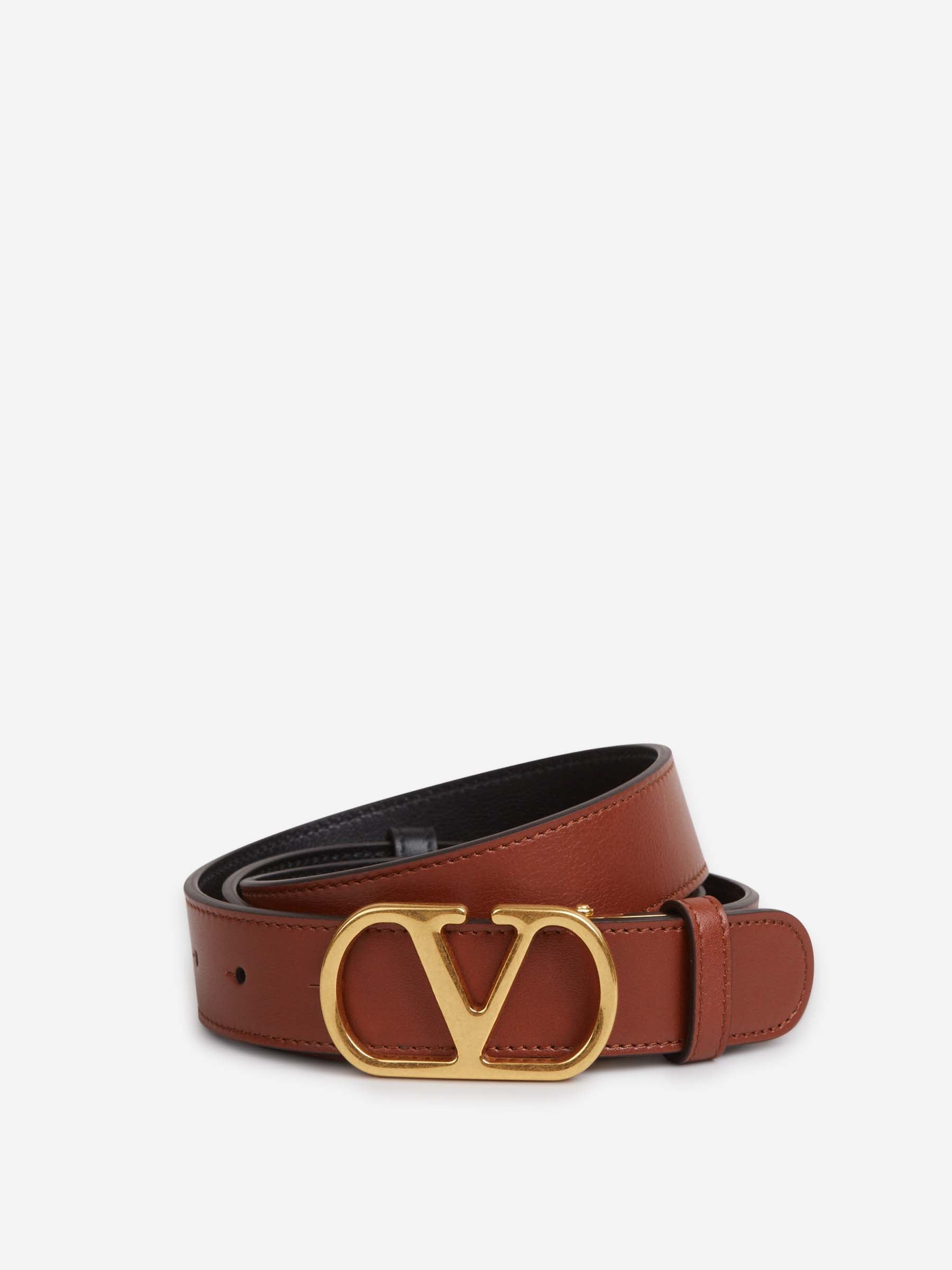 Outlet online Valentino Garavani Hombre Cinturón Piel VLogo color Camel sku 622-001275 01 - Foto 1