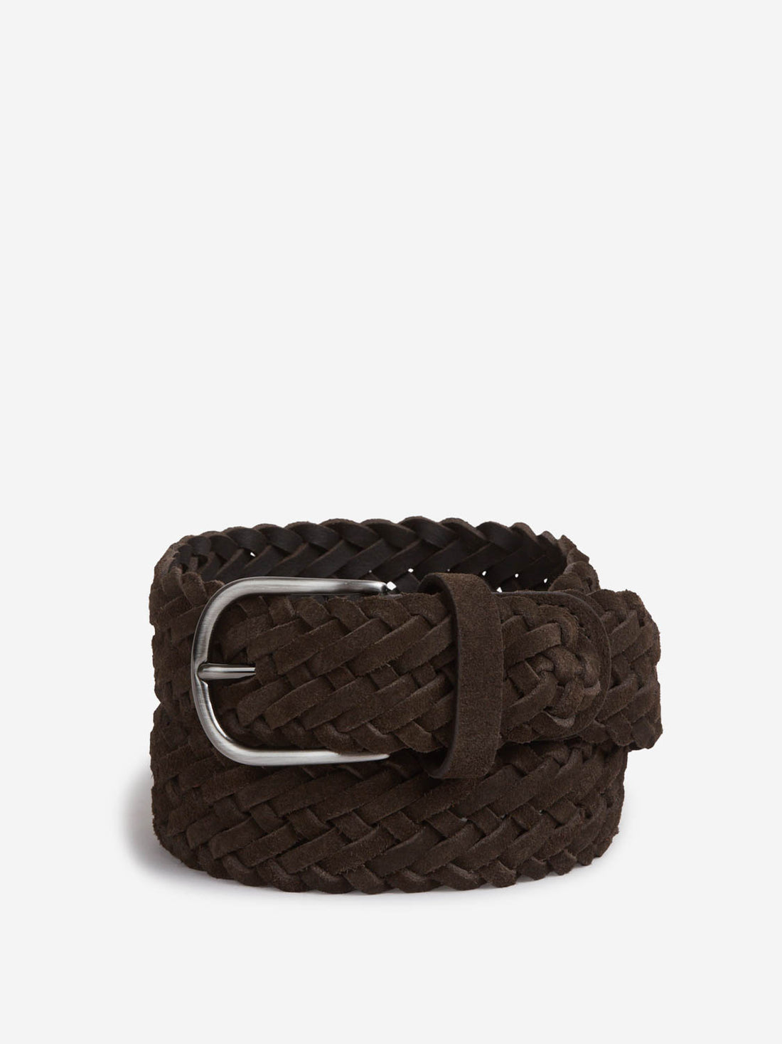 Outlet online Santa Eulalia Hombre Cinturón Trenzado Piel color Marrón Oscuro sku 622-001293 01 - Foto 1