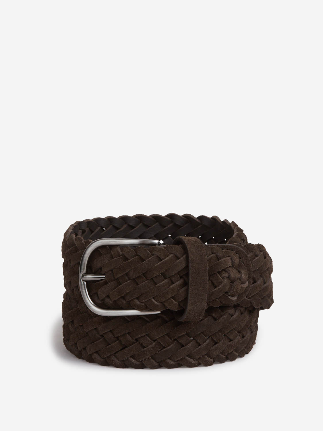 Outlet online Santa Eulalia Hombre Cinturón Trenzado Piel color Marrón Oscuro sku 622-001293 01 - Foto 1