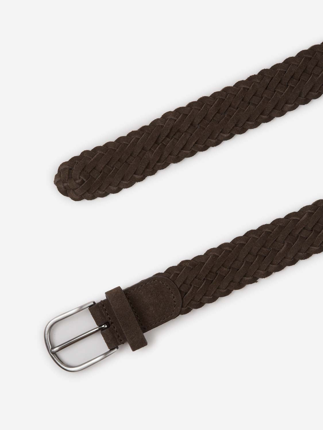 Outlet online Santa Eulalia Hombre Cinturón Trenzado Piel color Marrón Oscuro sku 622-001293 01 - Foto 2