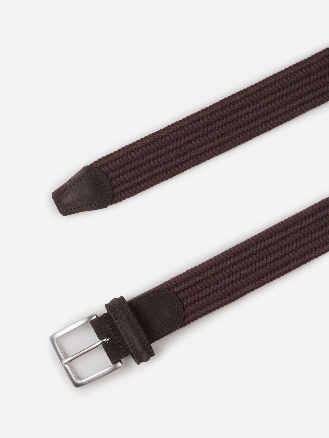 Outlet online Santa Eulalia Hombre Cinturón Algodón color Marrón Oscuro sku 622-001296 01 - Foto 2