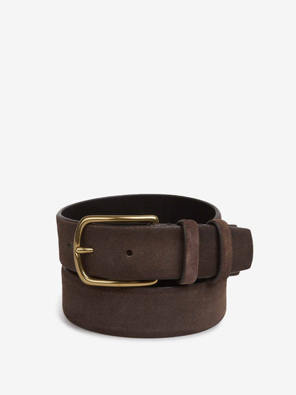 Officine Creative Hombre Barcelona Cinturón Suede OC Strip color Marrón Oscuro sku 622-001302 02 - Foto 1