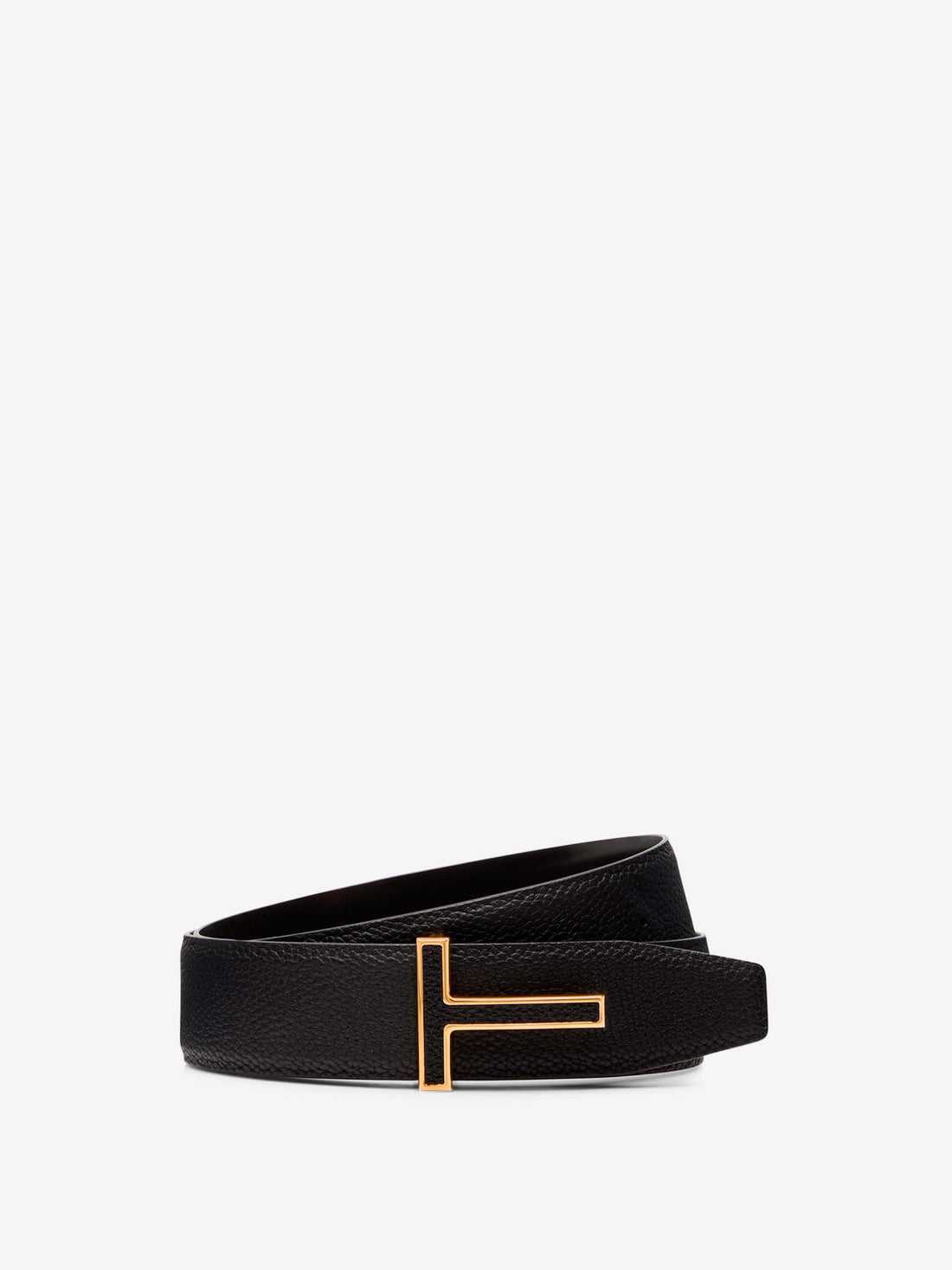 Outlet online Tom Ford Hombre Cinturón Piel Logo color Negro sku 622-001303 01 - Foto 1