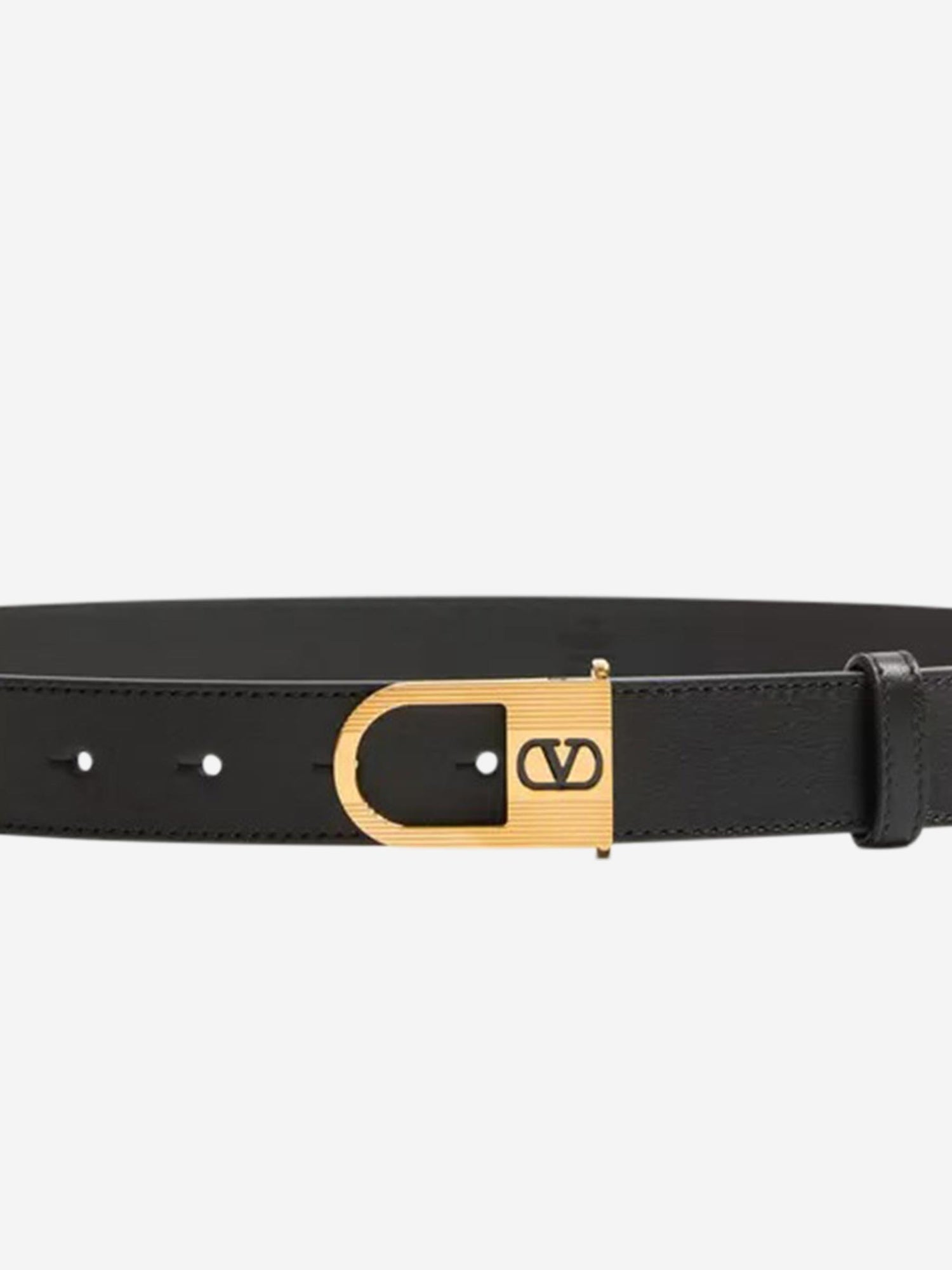 Outlet online Valentino Garavani Hombre Cinturón Cuero VLogo color Negro sku 622-001310 01 - Foto 3