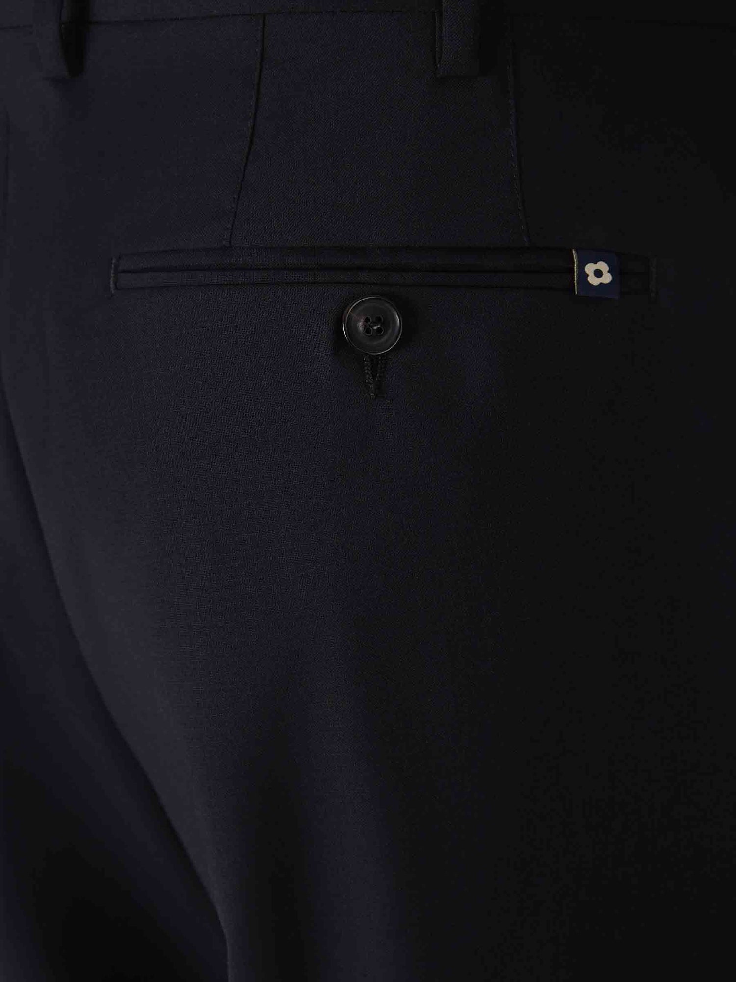 Lardini Pantalones Formales Lana color Negro sku 322-000435 01 - Foto 4