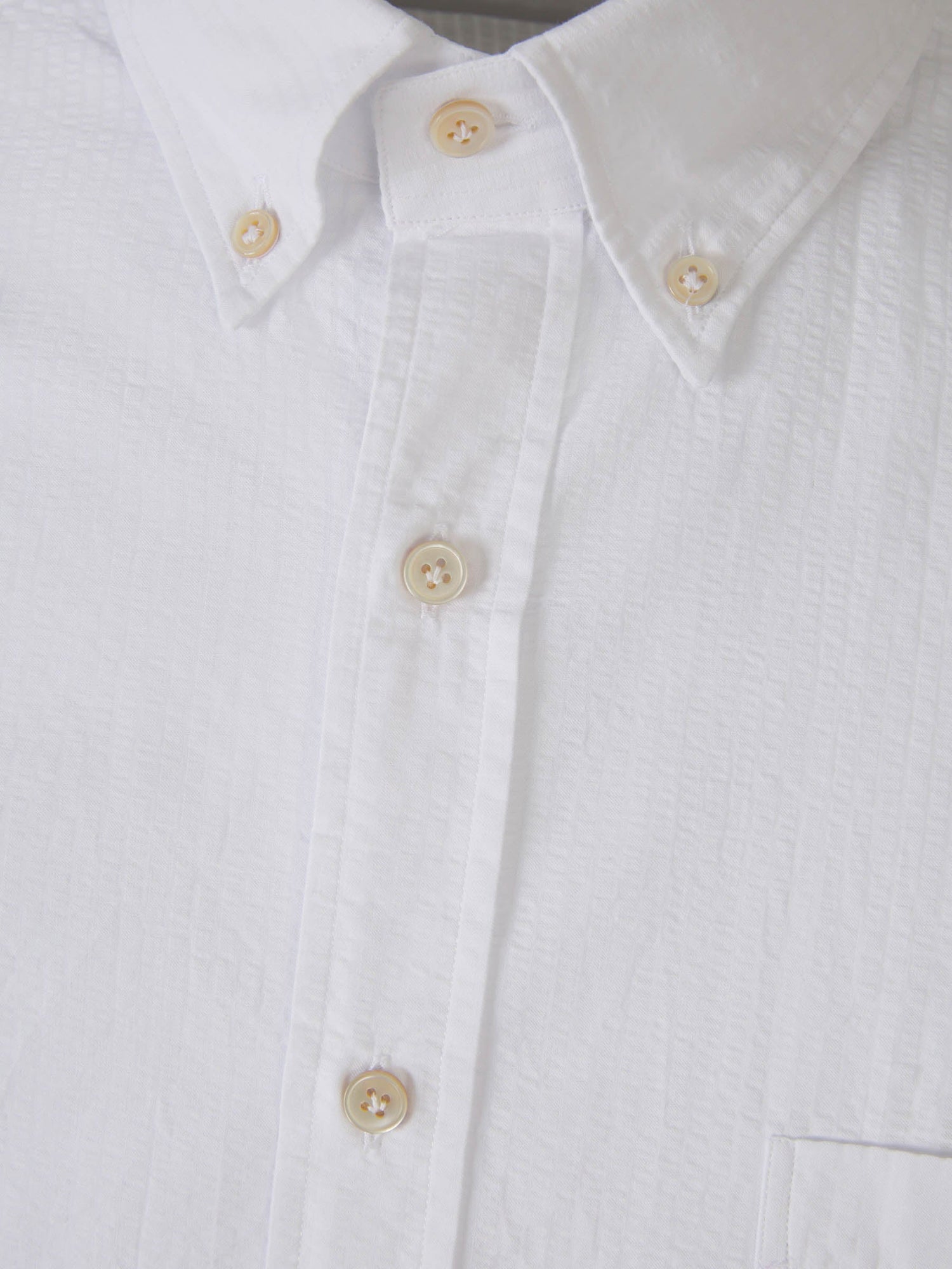 Outlet online Borrelli Hombre Camisa Texturizada Algodón color Blanco sku 531-006219 02 - Foto 3