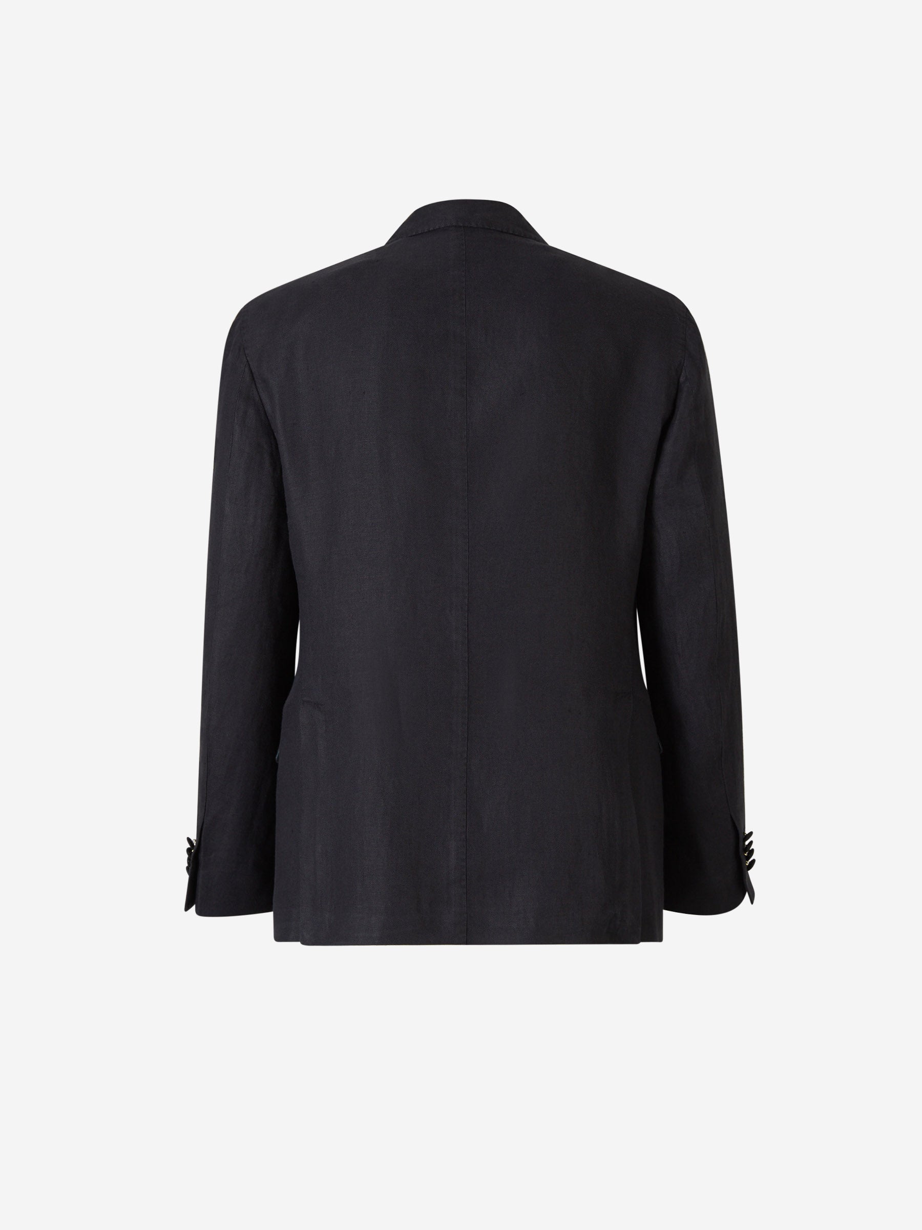 Outlet online Boglioli Hombre Traje Liso Lino color Azul Marino sku 312-002795 02 - Foto 2