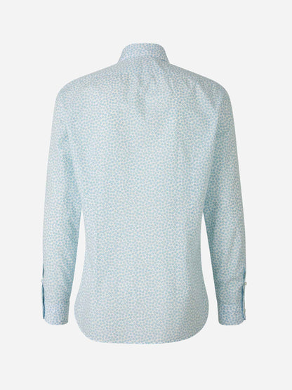 Outlet online Vincenzo di Ruggiero Hombre Camisa Motivo Floral color Azul sku 531-006154 01 - Foto 2