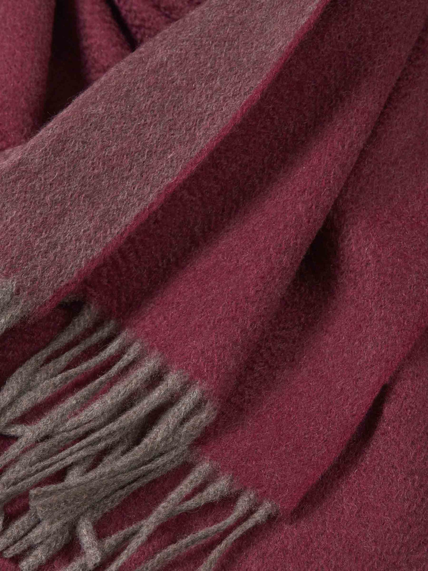 Outlet online Isaia Hombre Bufanda Contraste Cashmere color Rojo sku 630-001155 02 - Foto 6