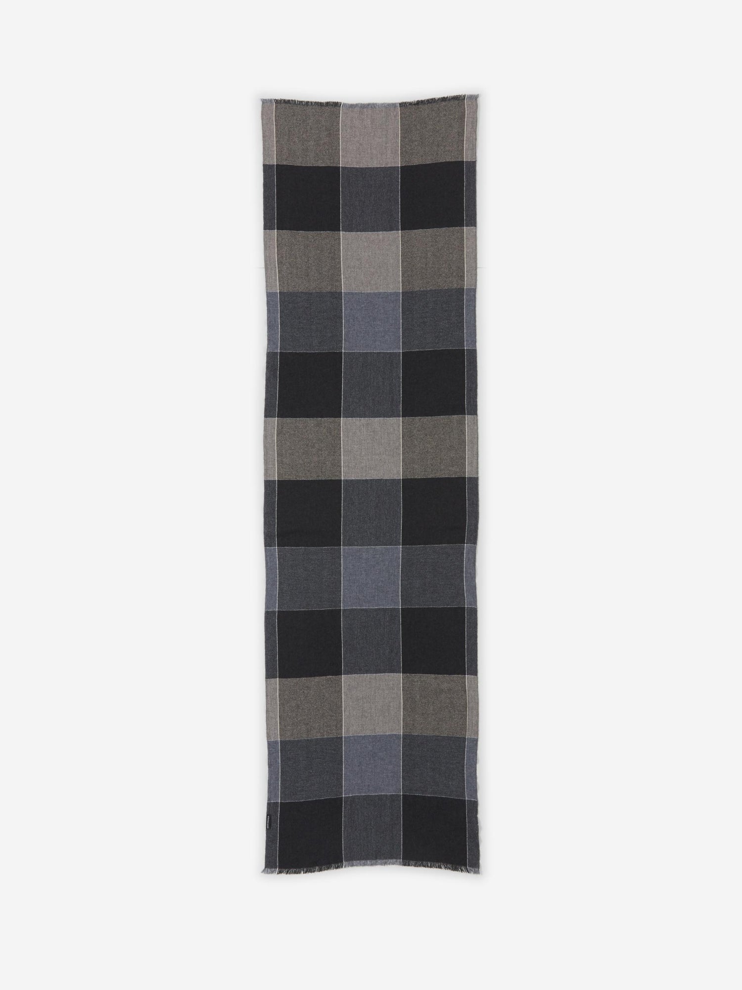 Outlet online Santa Eulalia Hombre Bufanda Cashmere Cuadros color Verde Oscuro sku 630-001193 01 - Foto 3