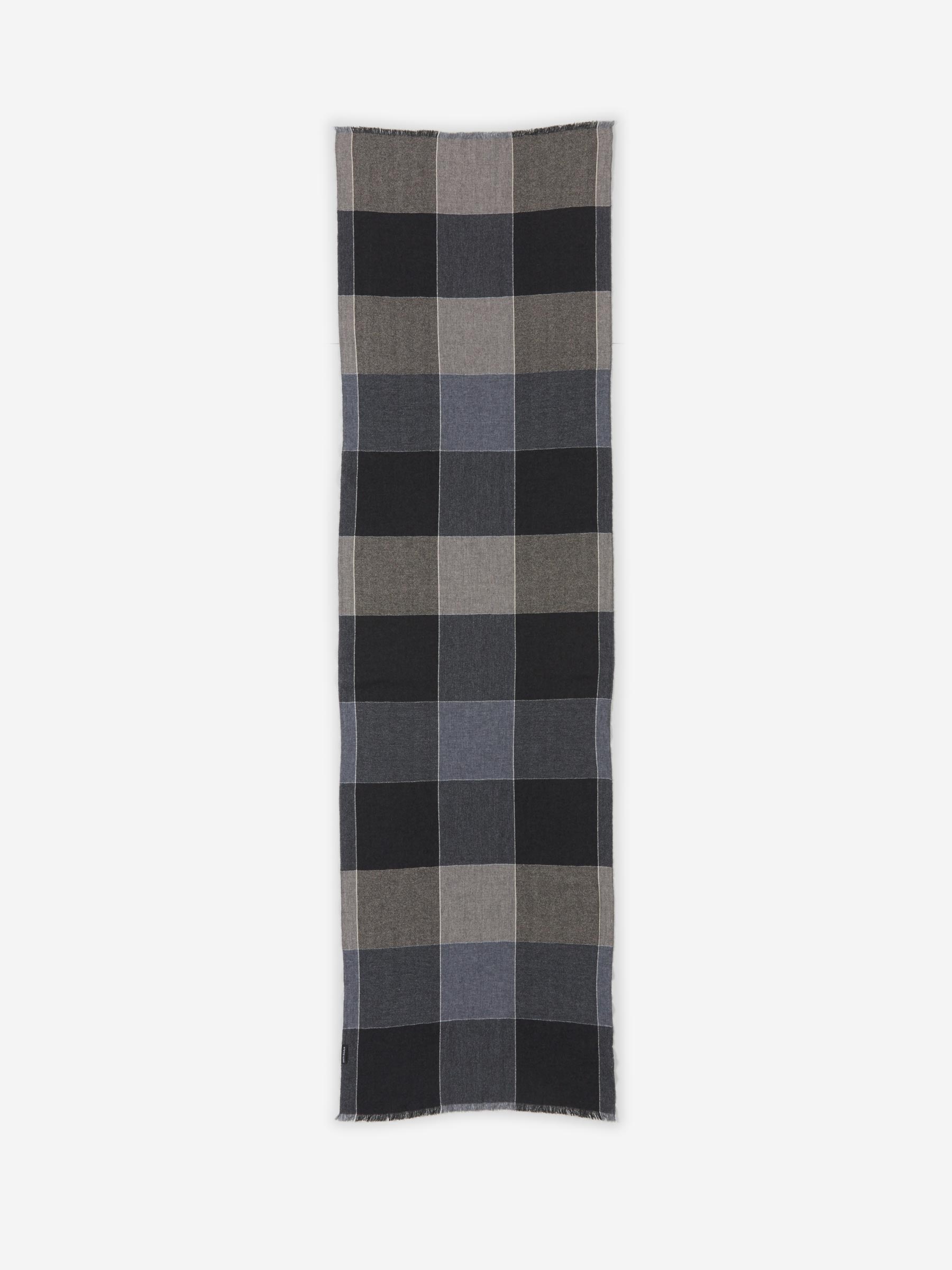 Outlet online Santa Eulalia Hombre Bufanda Cashmere Cuadros color Verde Oscuro sku 630-001193 01 - Foto 3