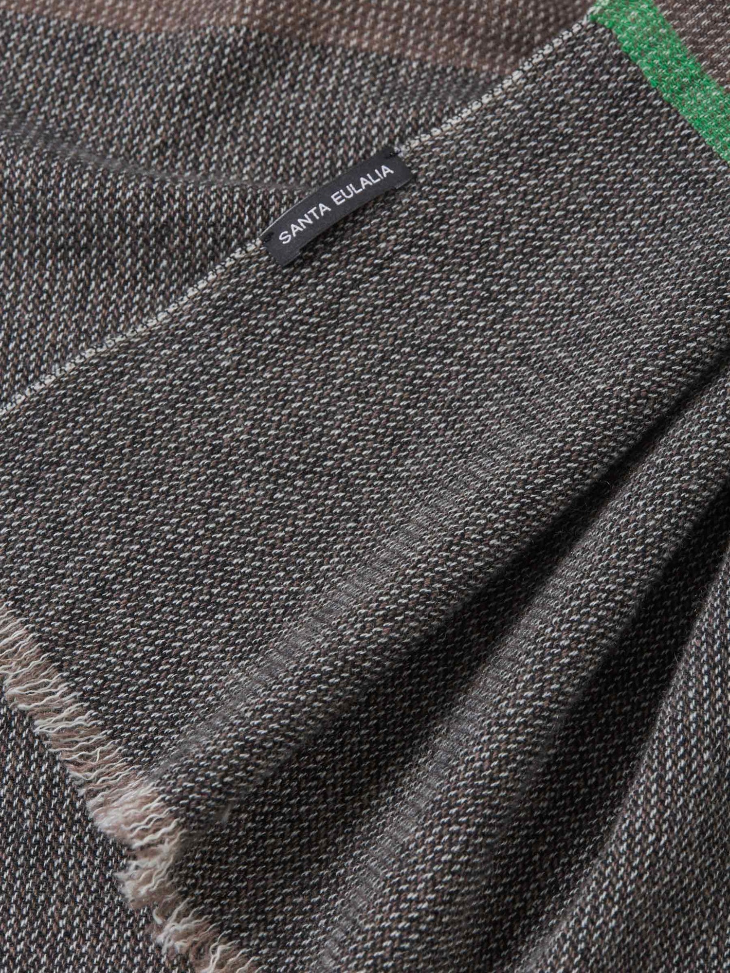 Outlet online Santa Eulalia Hombre Bufanda Ethan Cashmere color Marrón sku 630-001194 01 - Foto 2