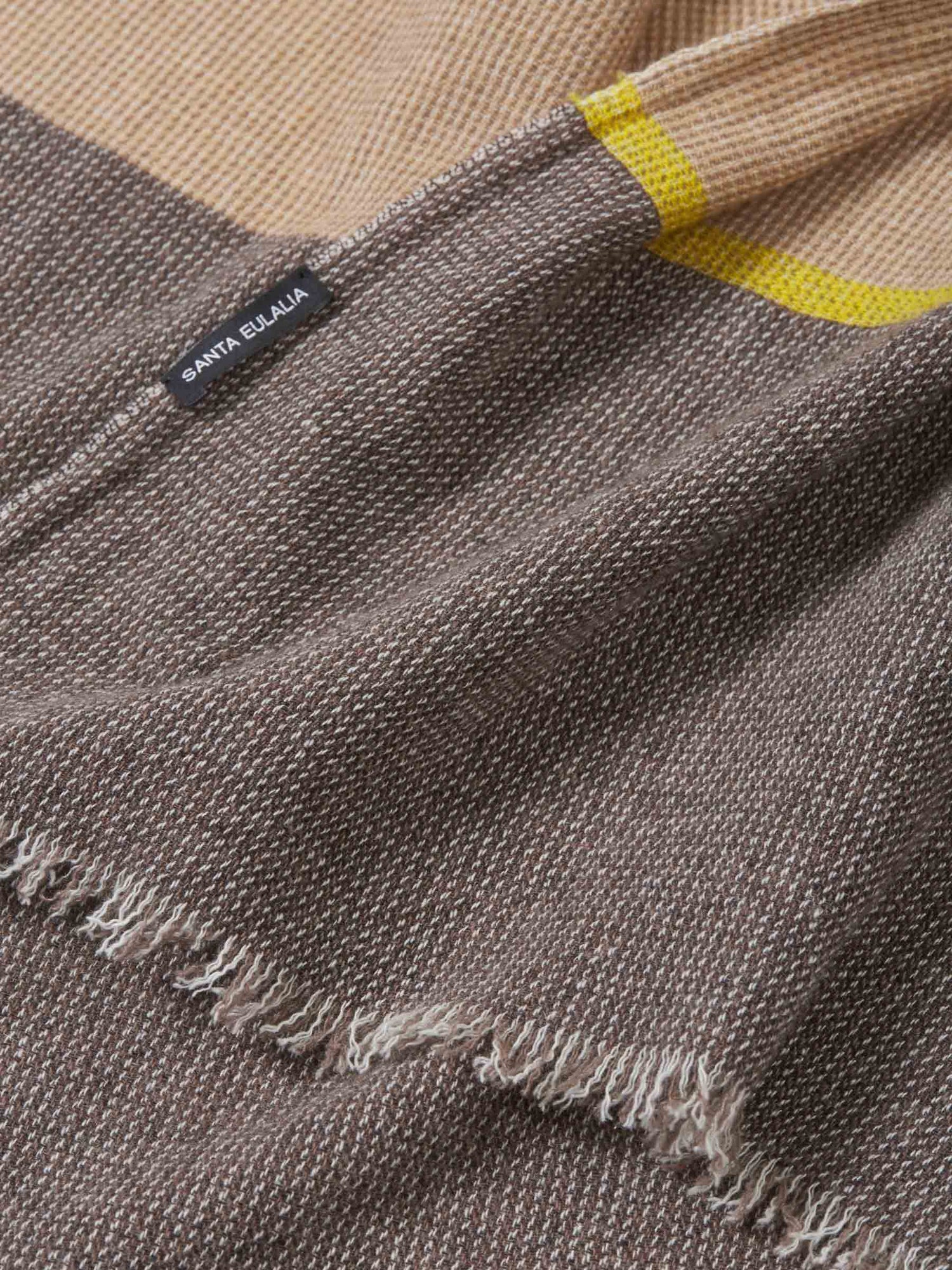 Outlet online Santa Eulalia Hombre Bufanda Ethan Cashmere color Marrón sku 630-001194 01 - Foto 8