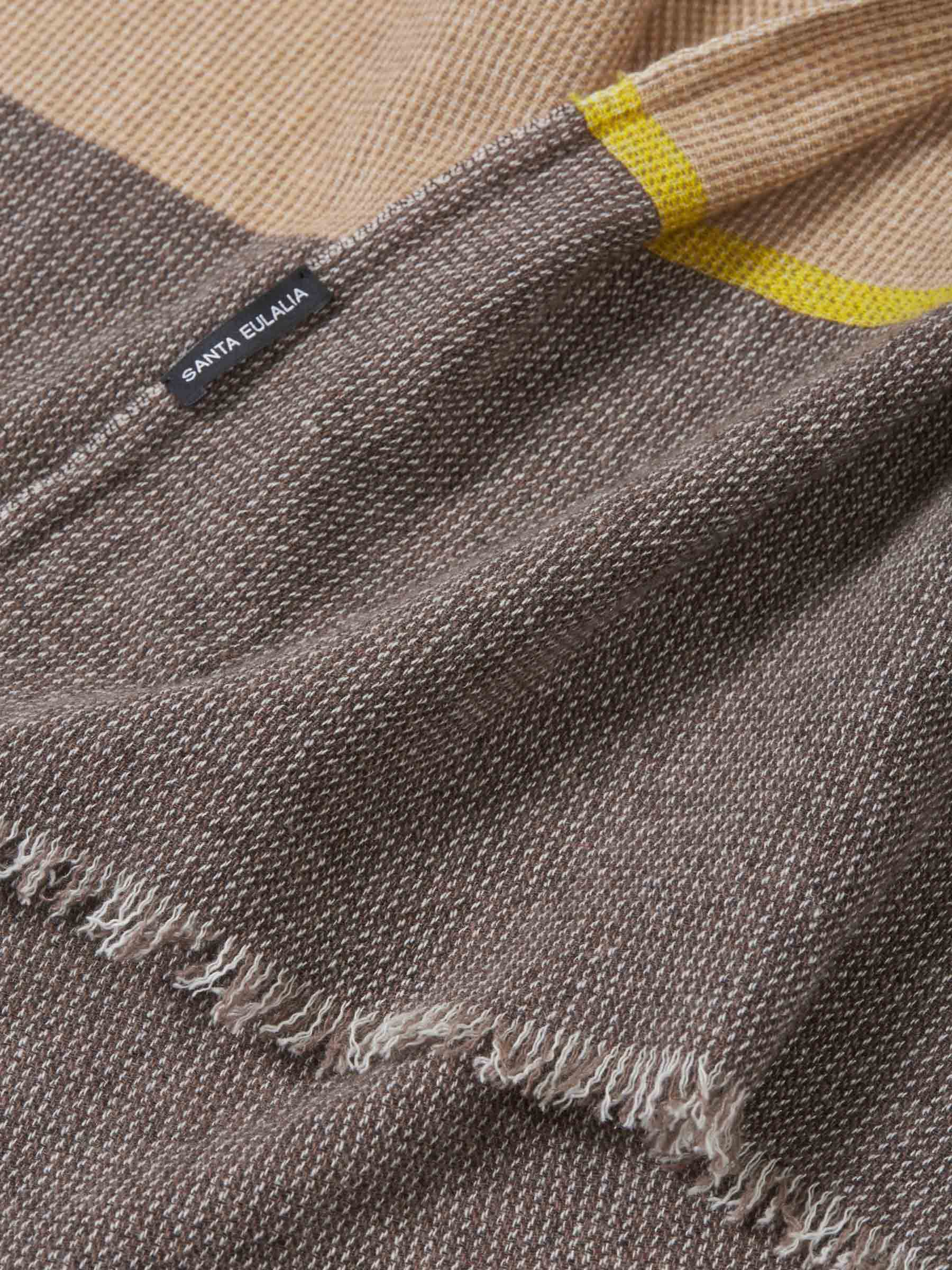Outlet online Santa Eulalia Hombre Bufanda Ethan Cashmere color Marrón sku 630-001194 01 - Foto 8