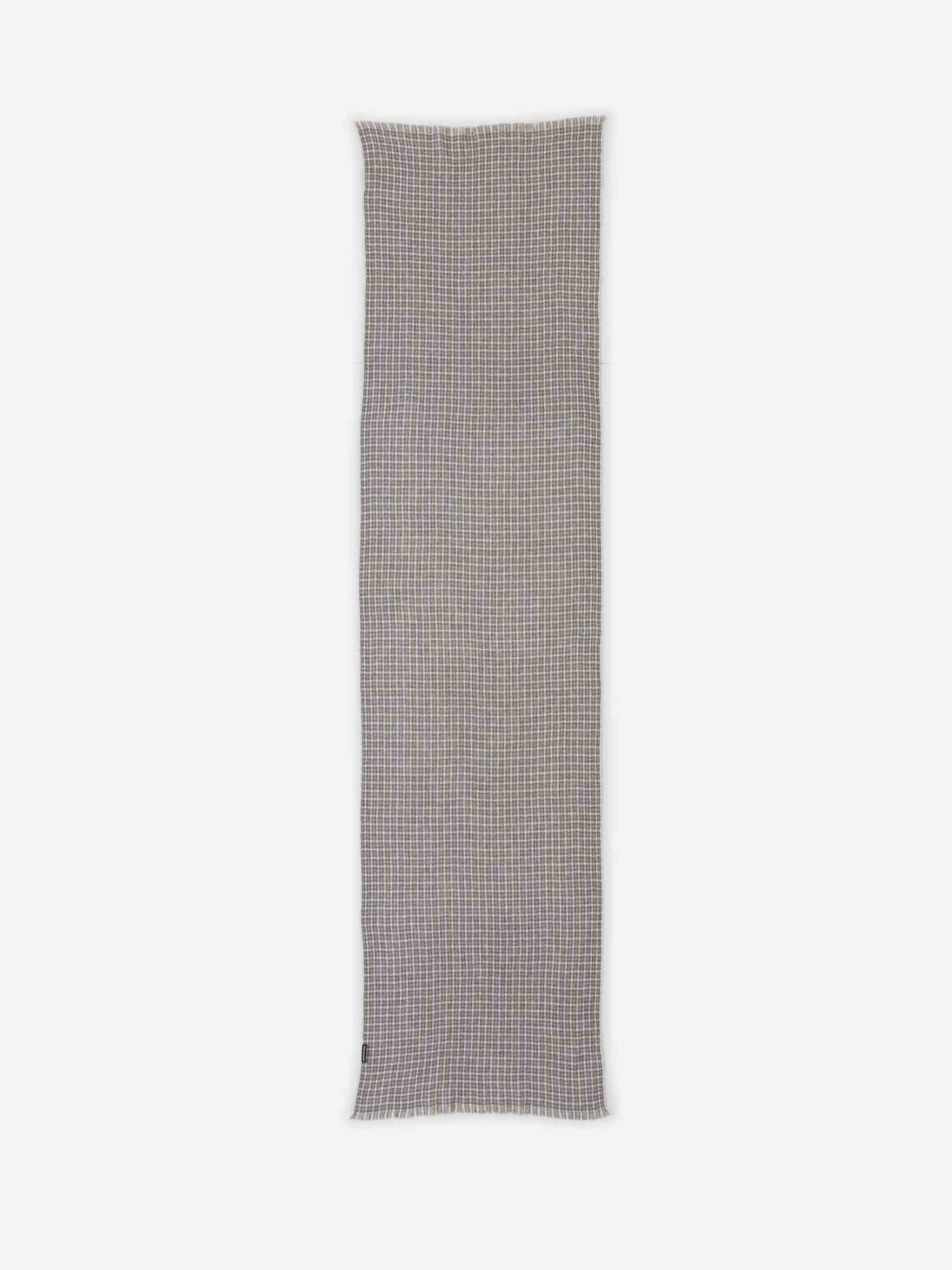 Outlet online Santa Eulalia Hombre Bufanda Cashmere Cuadros color Gris Oscuro sku 630-001196 02 - Foto 3