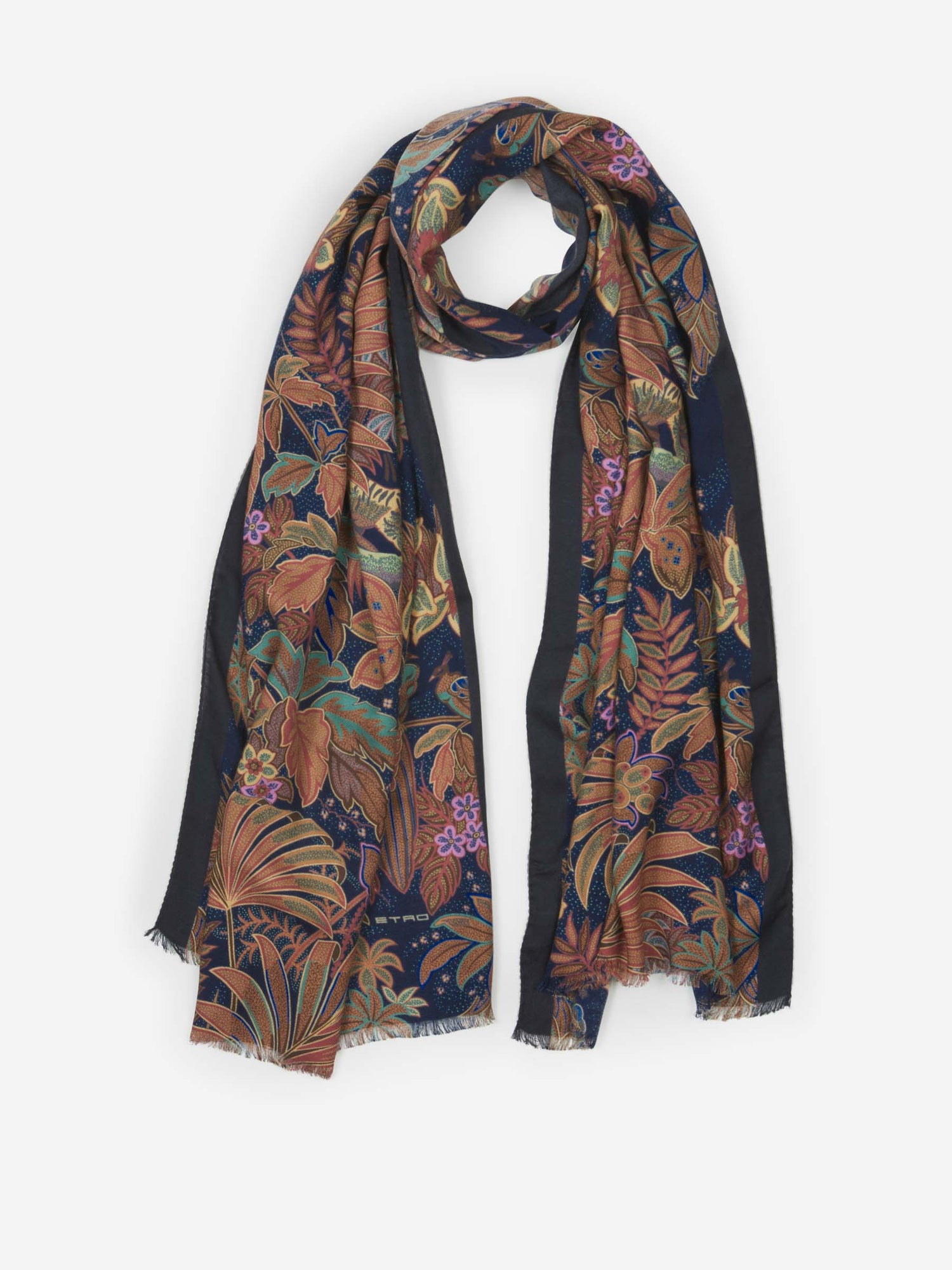 Outlet online Etro Hombre Fular Estampado Jungla color Multicolor sku 630-001368 01 - Foto 1